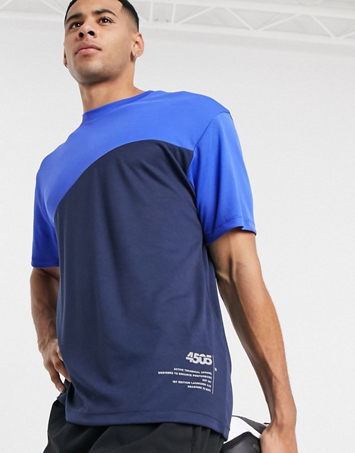 ASOS 4505 training t-shirt with contrast panel