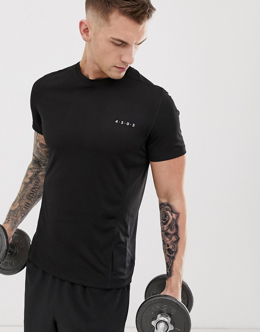 ASOS 4505 training t-shirt with quick dry in black
