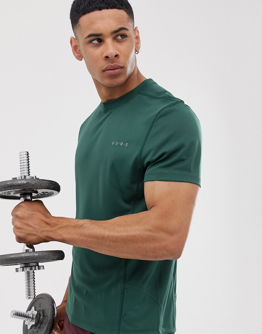 ASOS 4505 training t-shirt with quick dry in green