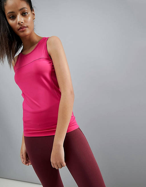 ASOS 4505 Training Tank Top In Performance Jersey With Seam Detail