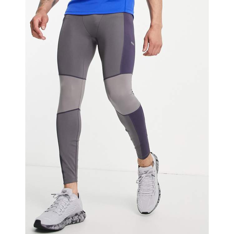 Shambhala Athleta leggings in trishula print in blue