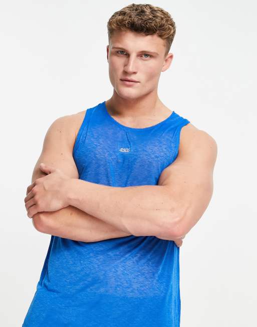 ASOS 4505 training vest with racer back in sheer slub