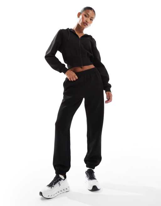 Asos black tracksuit online