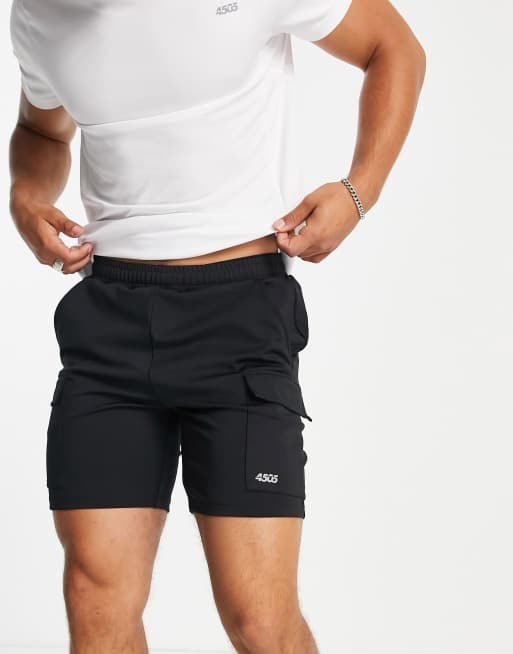 ASOS 4505 – Träningsshorts med extra smal passform och cargofickor