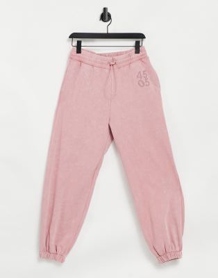 black acid wash sweatpants
