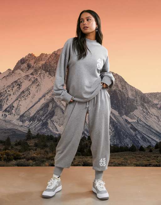 ASOS 4505 unisex sweatpants and sweatshirt set in gray