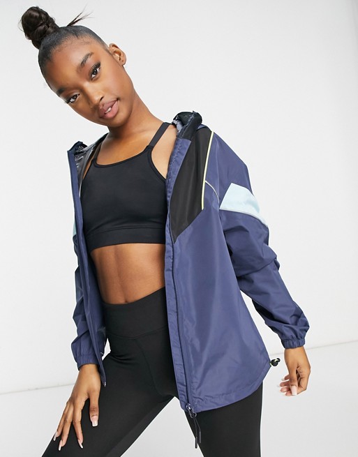 ASOS 4505 water resistant run jacket with mouth guard