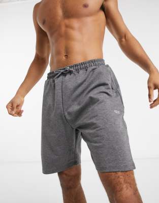 ASOS 4505 workout sweat shorts in charcoal heather-Grey