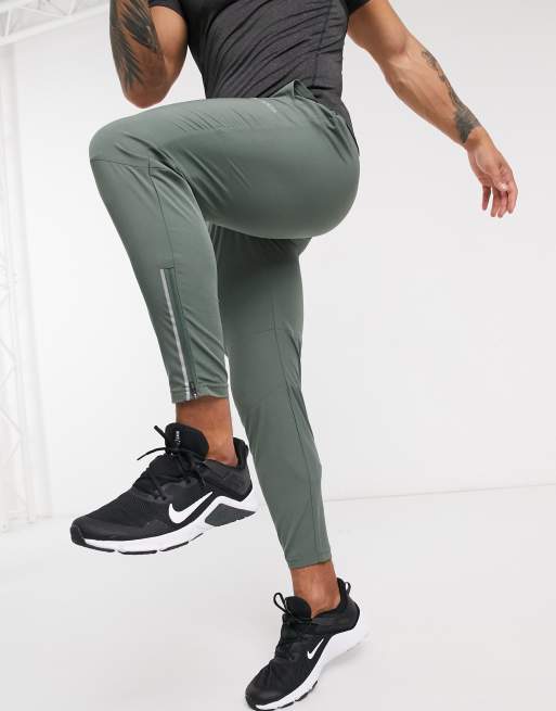 running in sweatpants and hoodie