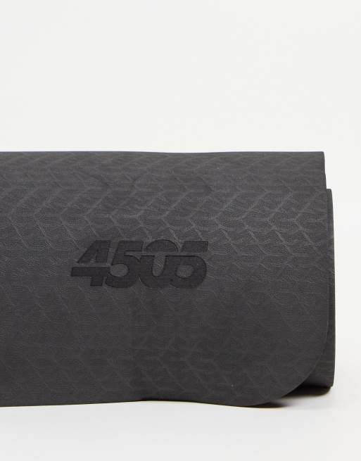 ASOS 4505 yoga mat in black with carry strap