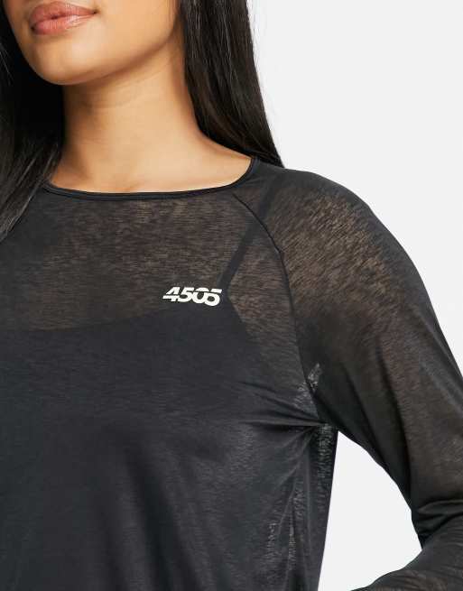 ASOS 4505 – Yogatopp med lång ärm och logga , 3 av 4