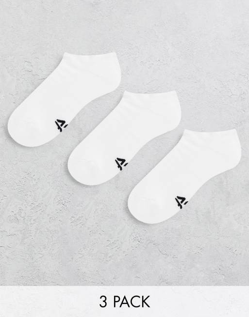 ASOS 4505 – Zestaw 3 par skarpetek sportowych z antybakteryjnym wykończeniem i logo 