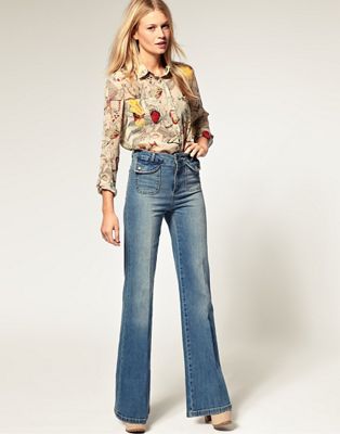70s high waisted jeans