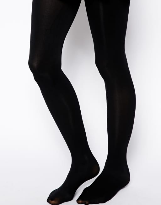 ASOS DESIGN 80 denier tights in black