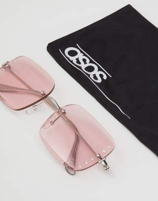 90s rimless sunglasses