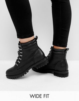 wide lace up boots