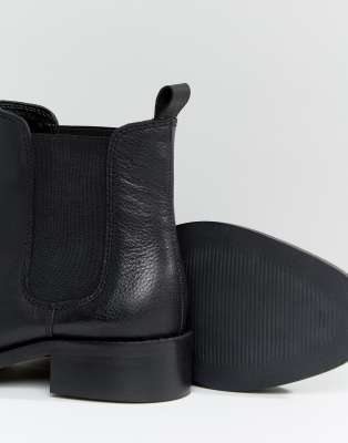 womens wide fit leather chelsea boots