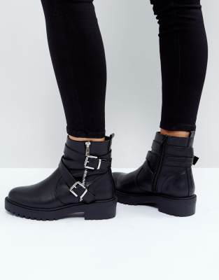 Bottines store femme motard