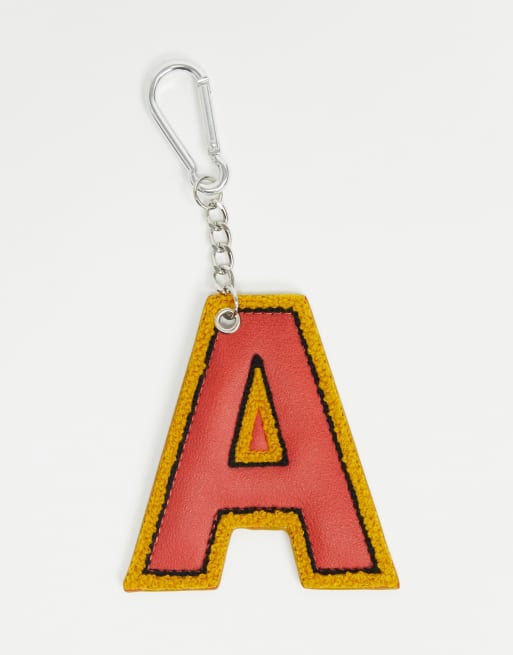 ASOS Actual 'A' keyring with clip