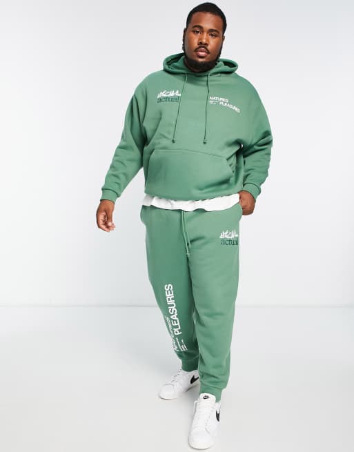 Pleasures green clearance hoodie