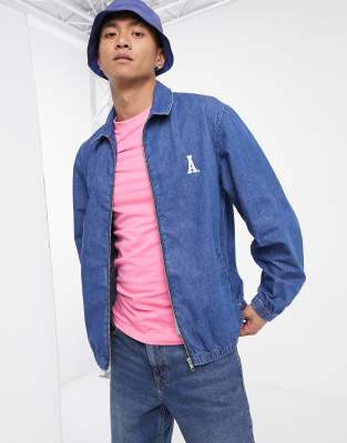 denim harrington jacket
