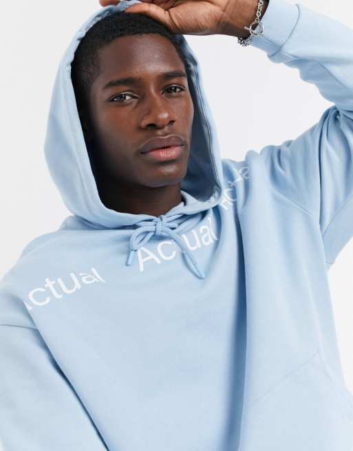 Asos blue sale hoodie