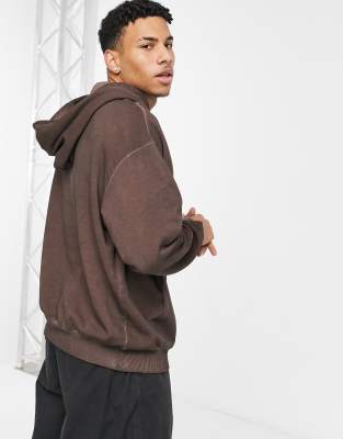 brown hoodie asos