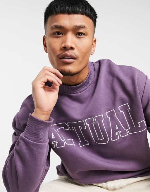 Asos discount purple sweatshirt