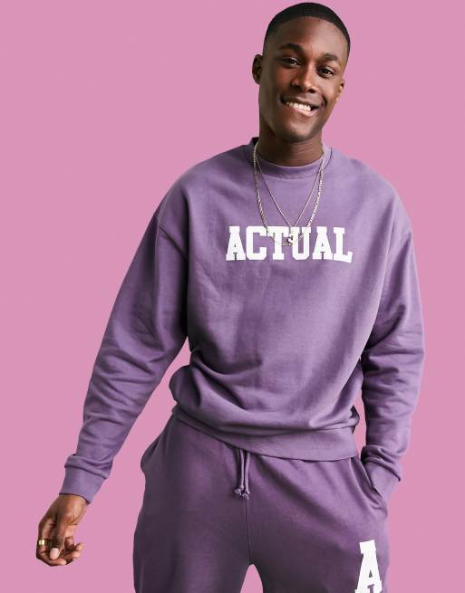 Asos best sale purple sweatshirt