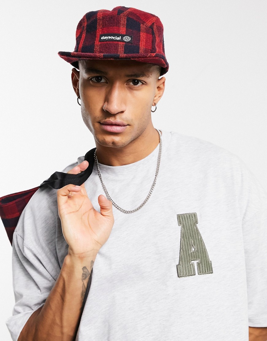 ASOS Actual oversized t-shirt in grey cord with applique chest logo
