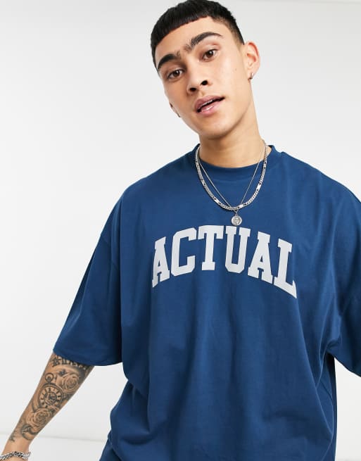 ASOS DESIGN Plus oversized jersey baseball shirt in navy