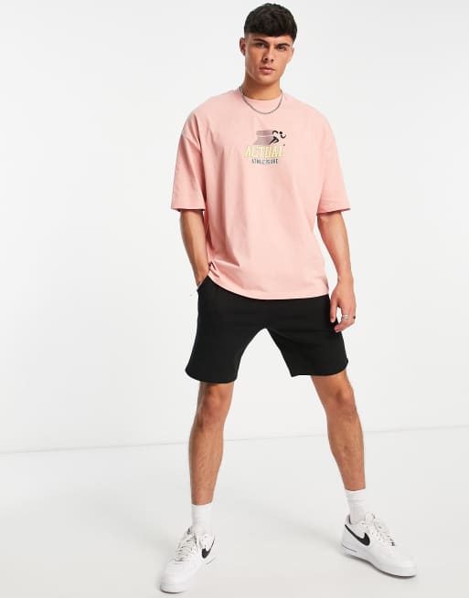 ASOS Actual oversized t-shirt with actual athleisure logo print in rosette, 4 of 4