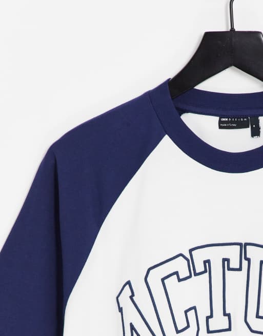 ASOS Actual oversized t-shirt with logo front embroidery in multi, 4 of 4