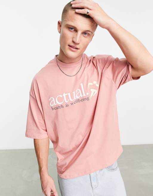 Asos pink t store shirt