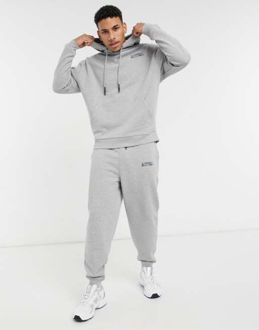 Grey store oversized tracksuit