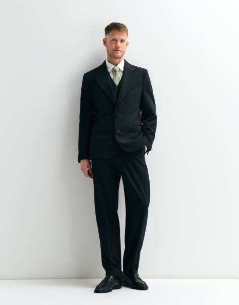 ASOS ADAPTIVE - Afslappet og tapered sort jakkesæt til kørestol - view 1