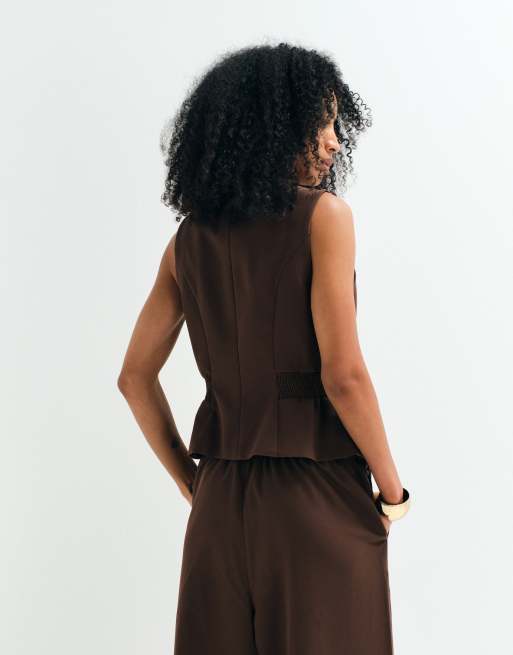 ASOS ADAPTIVE - chaleco de traje en chocolate, 7 de 10