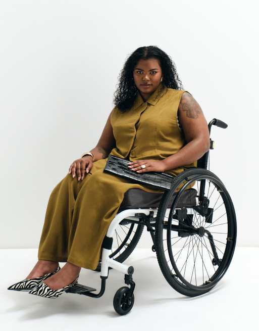 ASOS ADAPTIVE Curve casual trousers in tobacco, 4 of 9