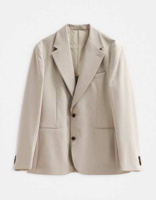 ASOS ADAPTIVE giacca da abito slim in stone, 5 di 8