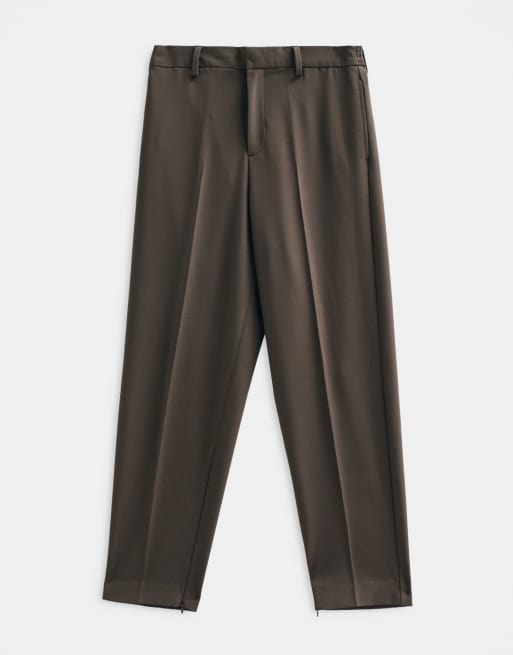 ASOS ADAPTIVE maßgeschneiderte Relaxed Tapered Hose in Beige, 5 von 9