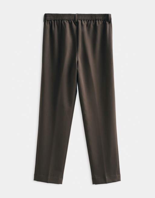 ASOS ADAPTIVE maßgeschneiderte Relaxed Tapered Hose in Beige, 3 von 7