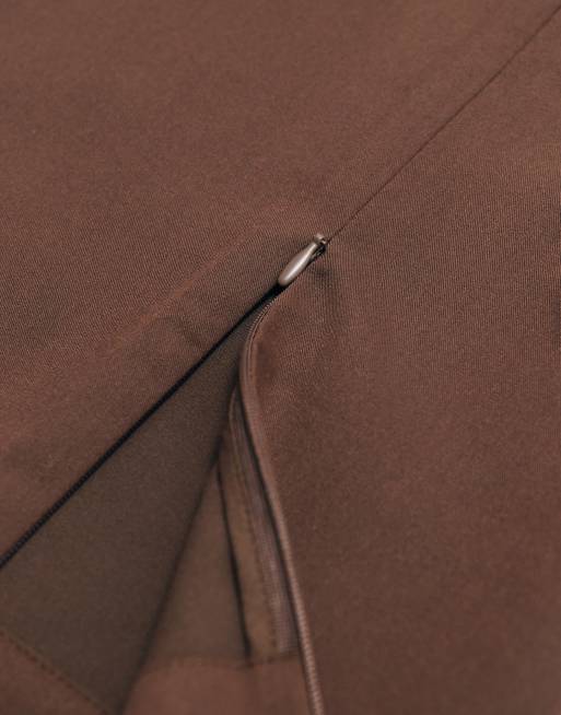 ASOS ADAPTIVE pantalon à enfiler à taille élastiquée couleur chocolat, 9 de 10