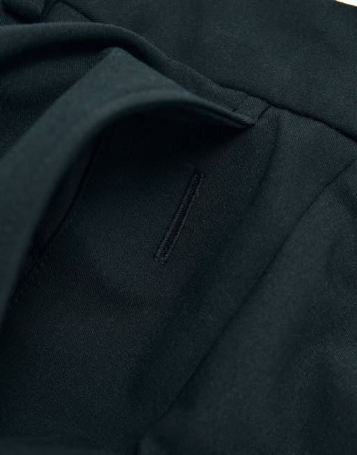 ASOS ADAPTIVE relaxed tapered suit trousers in black, 11 of 11