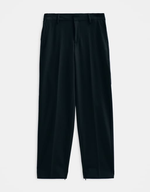 ASOS ADAPTIVE relaxed tapered suit trousers in black, 6 of 11