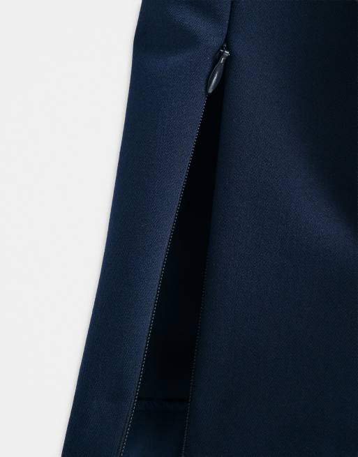 ASOS ADAPTIVE relaxed tapered suit trousers in navy, 6 of 9