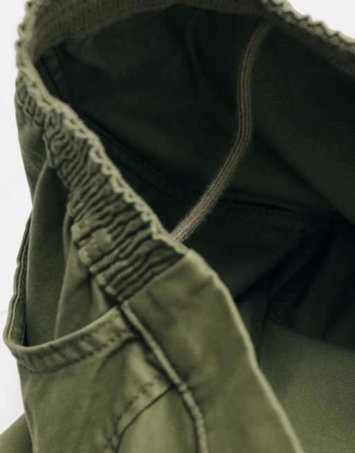 ASOS ADAPTIVE relaxed tapered trousers in khaki, 10 of 10
