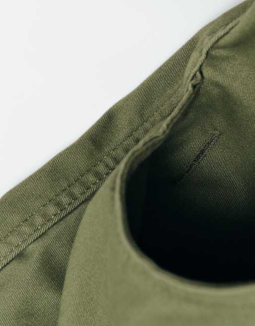 ASOS ADAPTIVE relaxed tapered trousers in khaki, 7 of 7