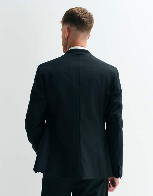 ASOS ADAPTIVE slim suit jacket in black, 4 of 8