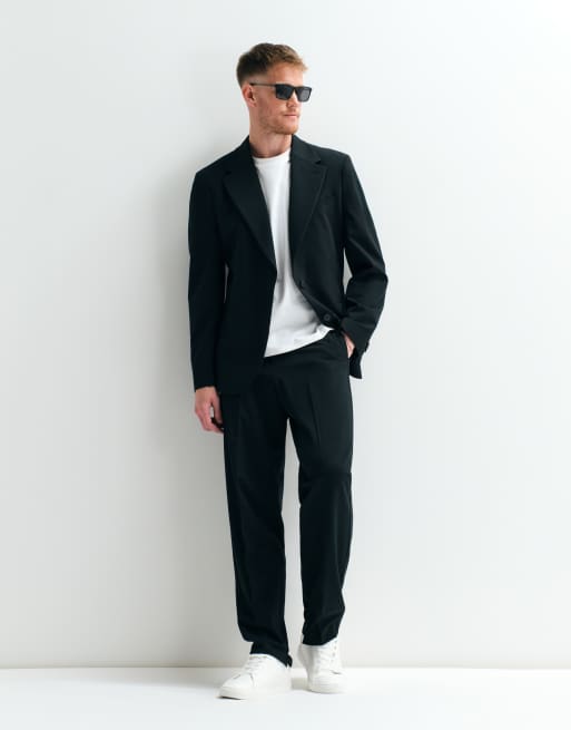 ASOS ADAPTIVE – Czarny luźny garnitur o zwężanym kroju, 2 z 4