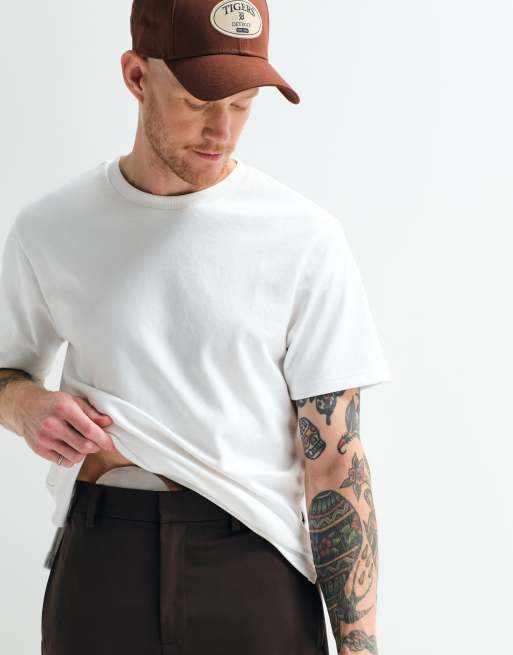 ASOS ADAPTIVE tailored relaxed tapered trousers in brown, 2 of 9